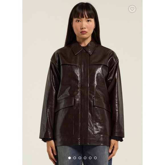 Jackets & Blazers - Norr Eduna Jacket – Dark Burgundy – Size 36 (Women's ~US 4–6) – NWT